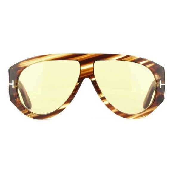 New TOM FORD Bronson Brown Aviator FT1044/S 56E Sunglasses Women - Picture 2 of 7